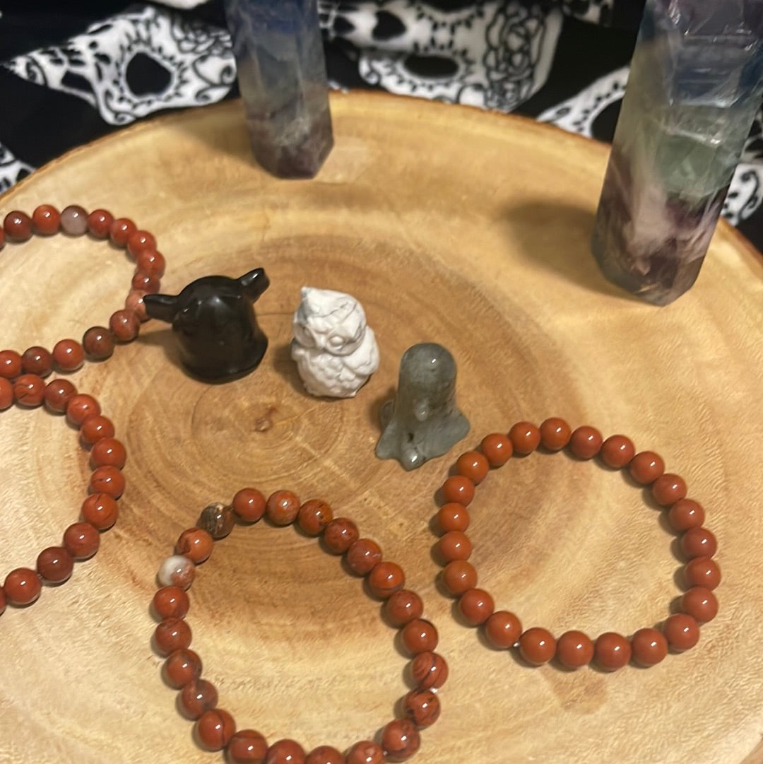 Red Jaspers Bracelet 8mm