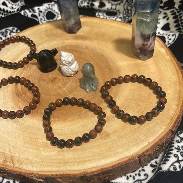 Mahagoni obsidian red bracelet