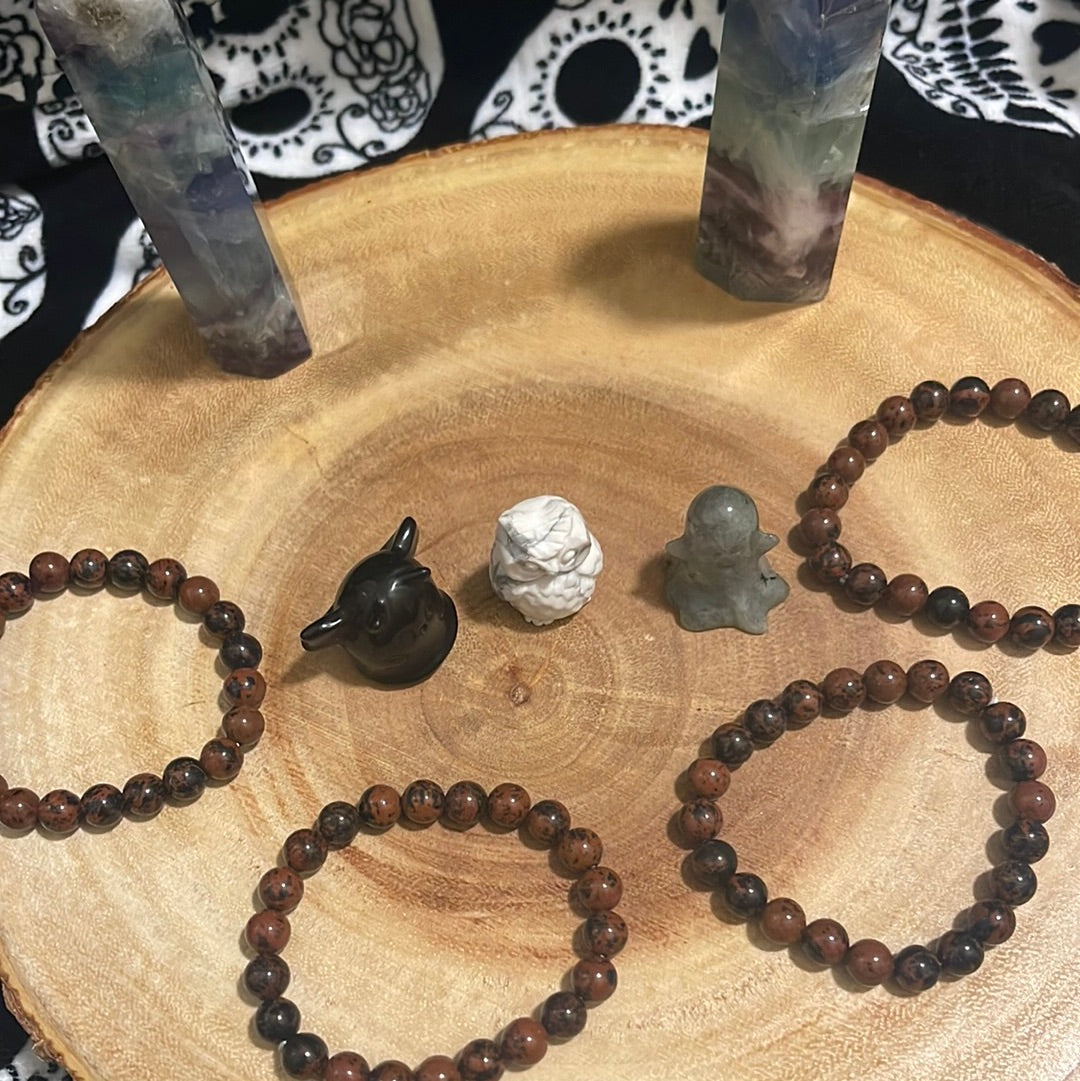 Mahagoni obsidian red bracelet