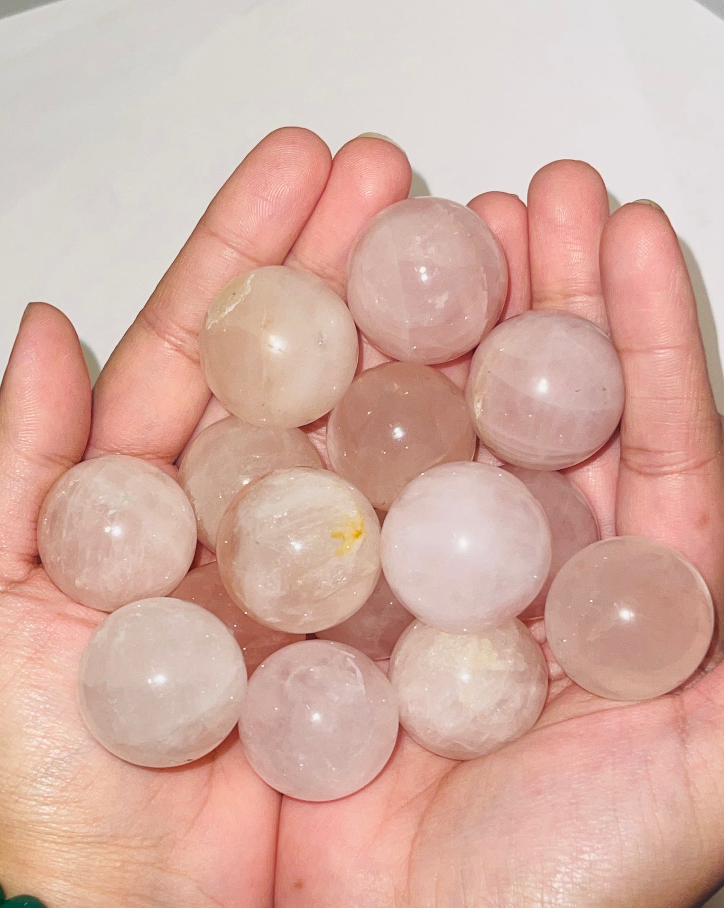 Rose quartz sphere normal size