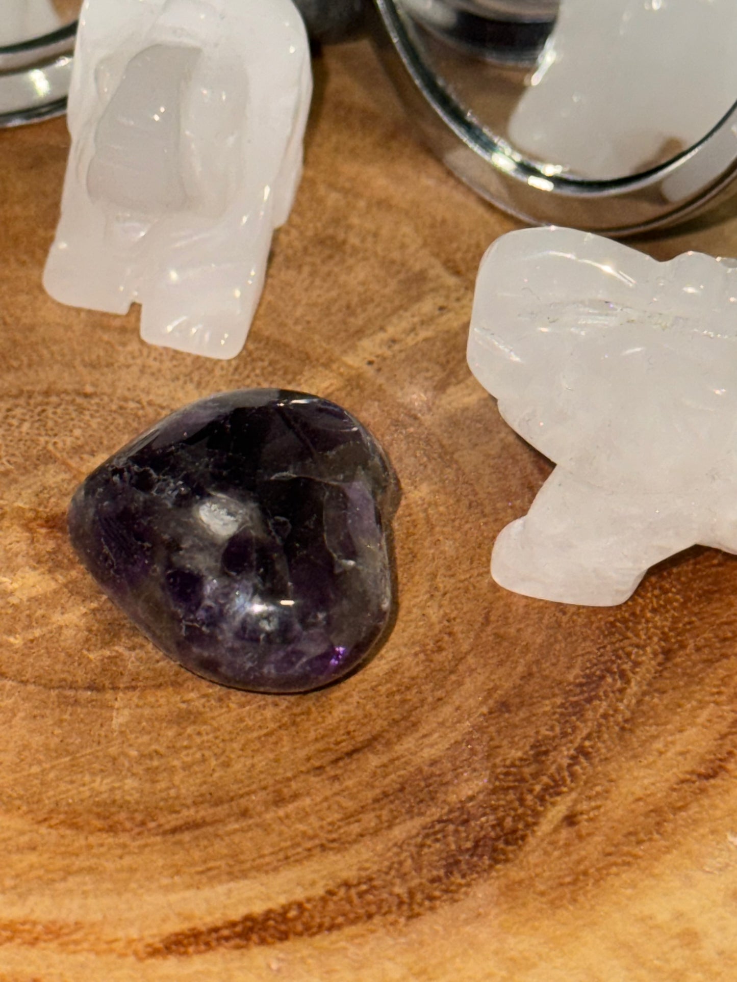 Clear Quartz elephants