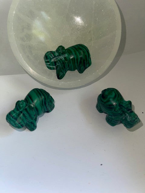 malachite jasper elephants