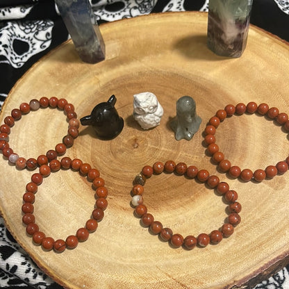 Red Jaspers Bracelet 8mm