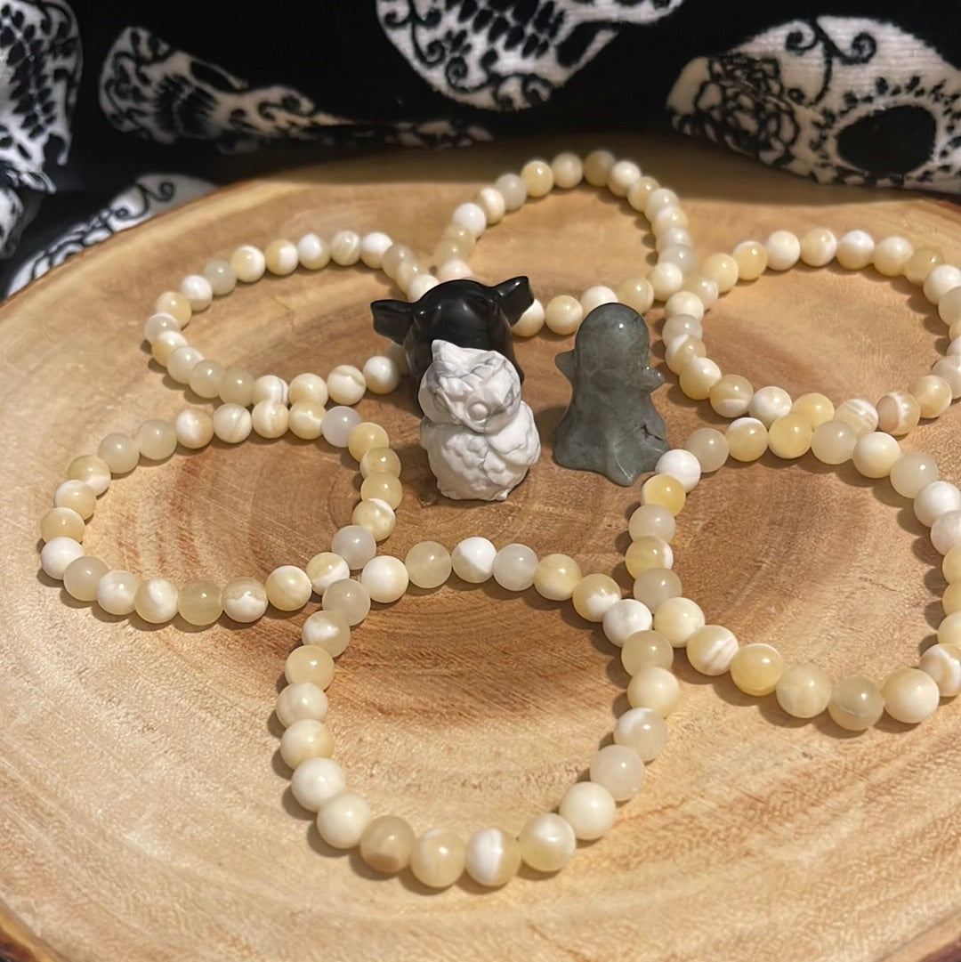 yellow calcite bracelet