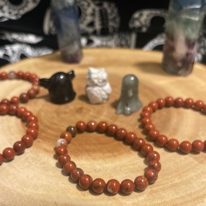 Red Jaspers Bracelet 8mm