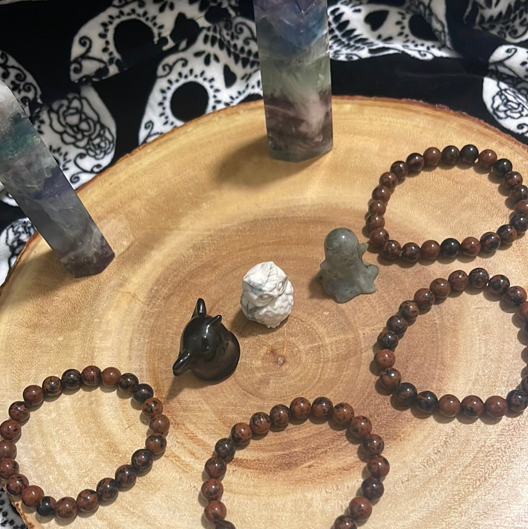 Mahagoni obsidian red bracelet