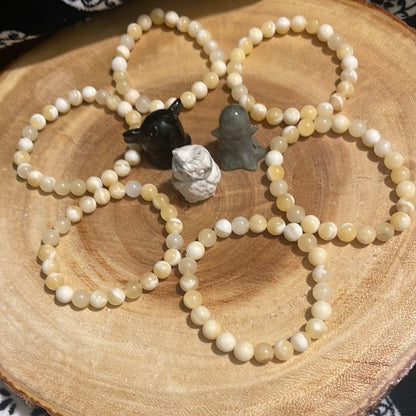 yellow calcite bracelet