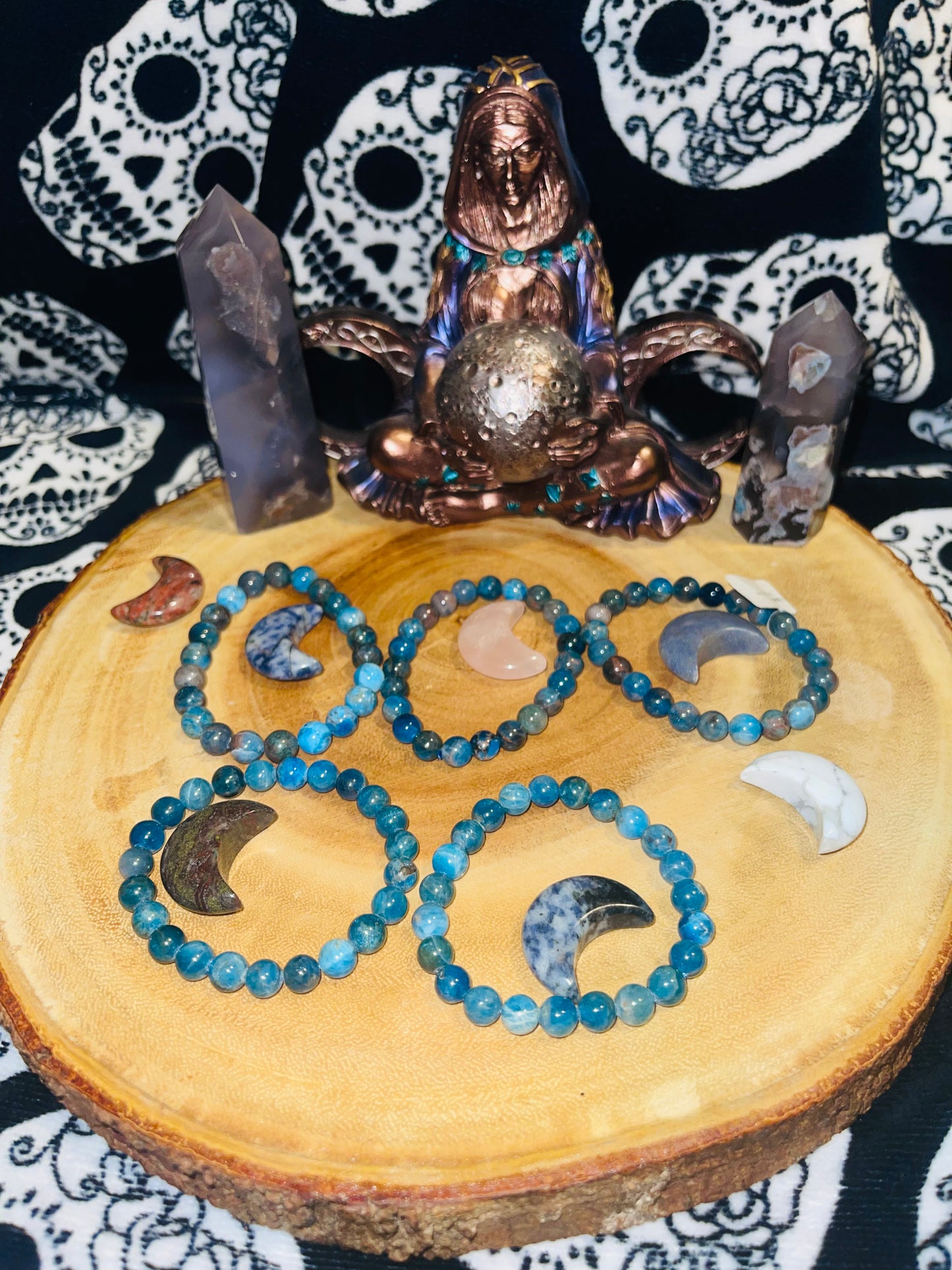 Blue apatite Bracelet