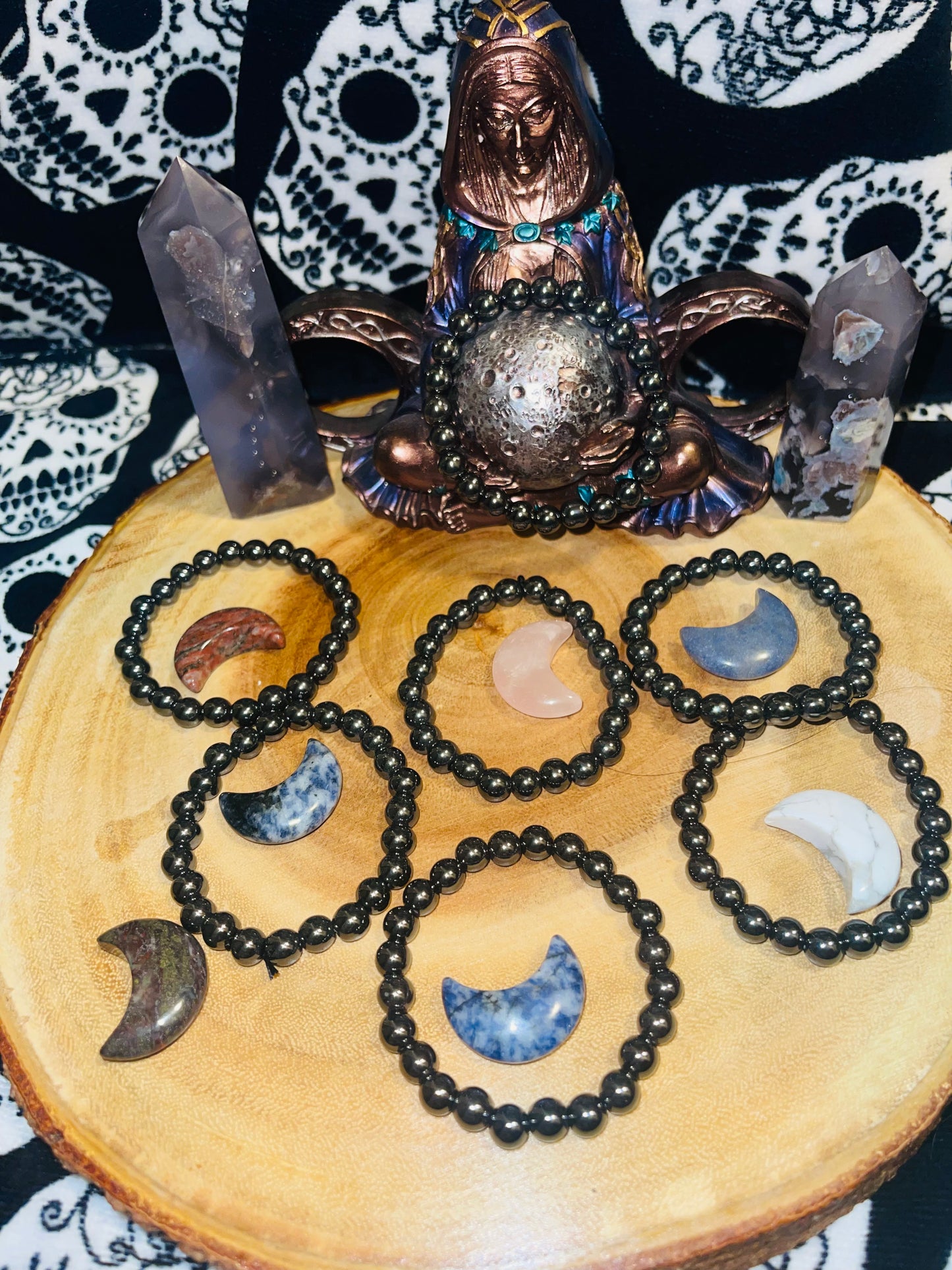 Black onyx agate bracelet ( 8mm) Coming