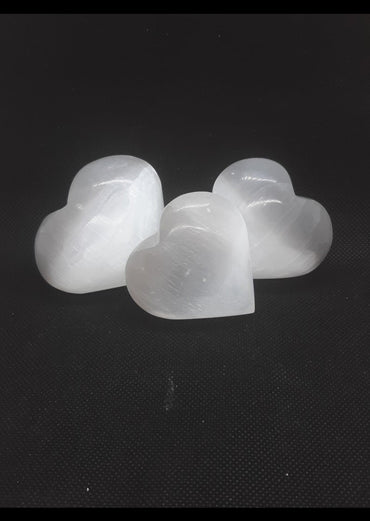Selenite Hearts