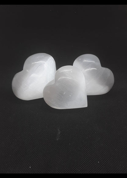 Selenite Hearts