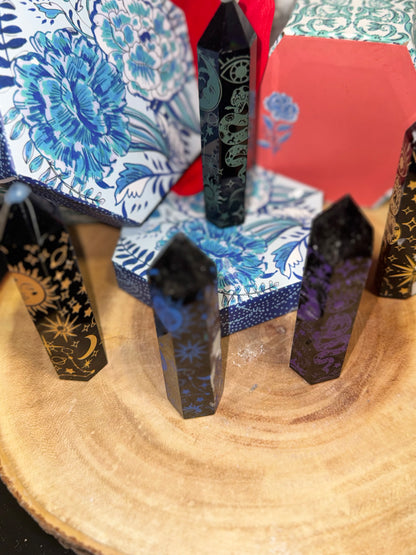 Obsidian towers moons