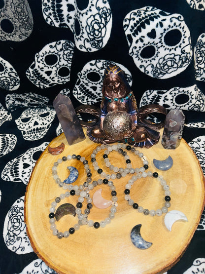 Quartz W/ Tourmaline (8mm)