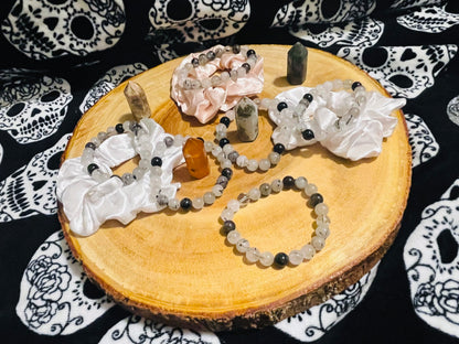 Quartz W/ Tourmaline (8mm)