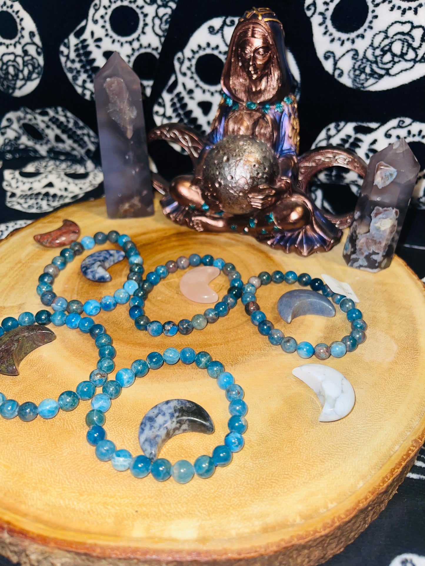 Blue apatite Bracelet