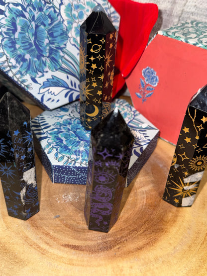 Obsidian towers moons