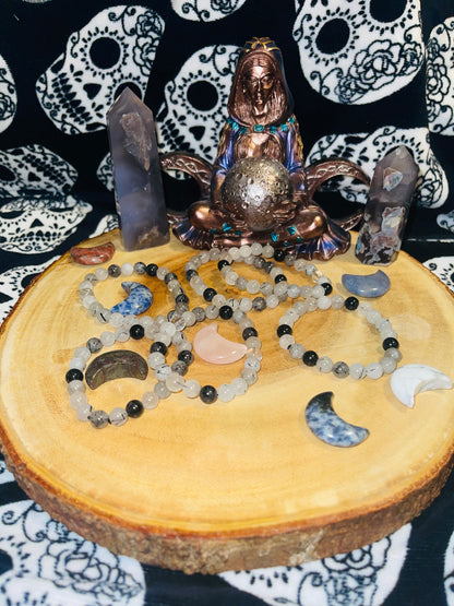 Quartz W/ Tourmaline (8mm)