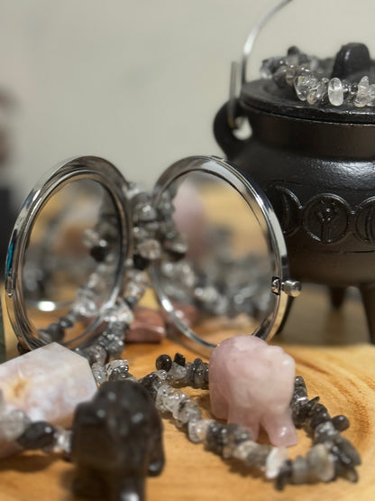 Tourmaline chips bracelet