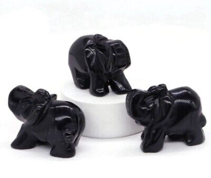 Obsidian elephants