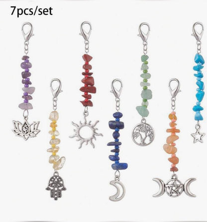 Gravel rice keychain pendant