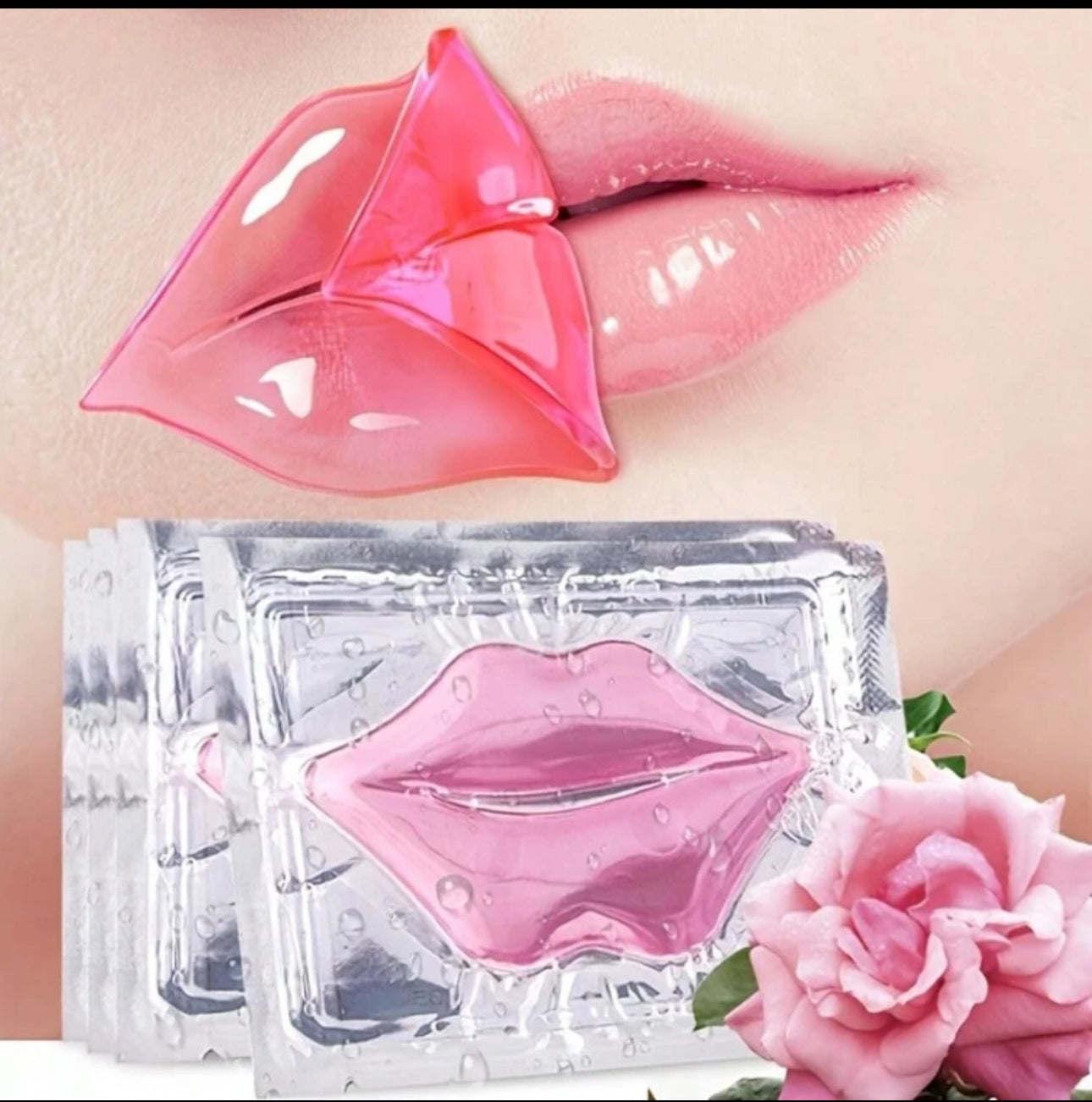 Crystals rose lip plump