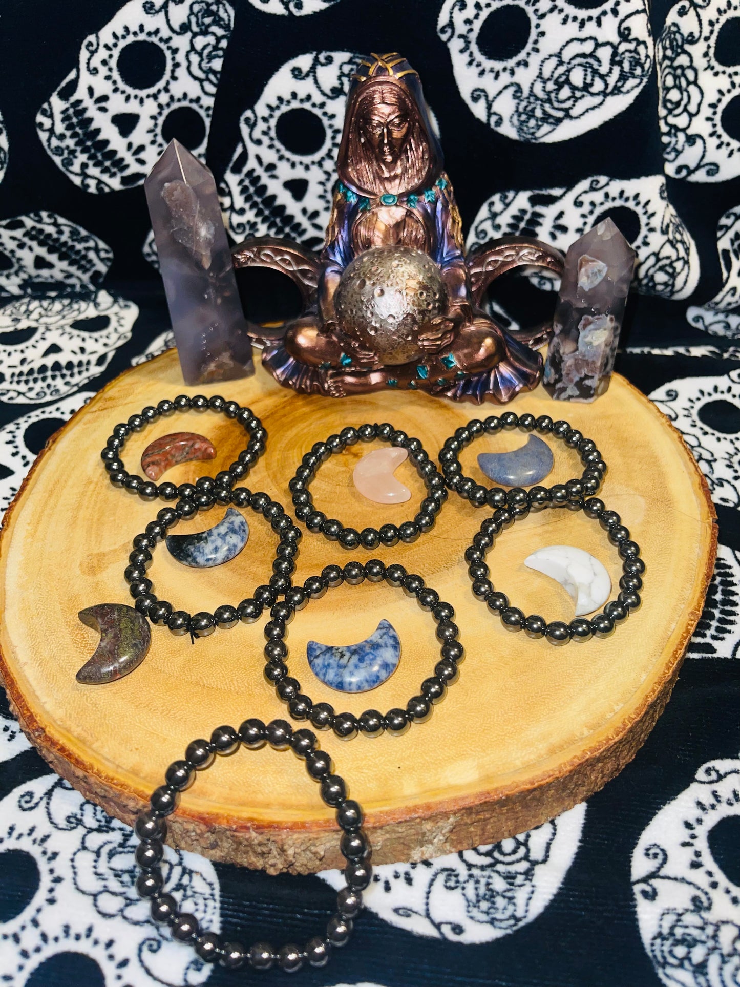 Black onyx agate bracelet ( 8mm) Coming