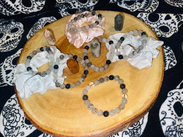 Quartz W/ Tourmaline (8mm)