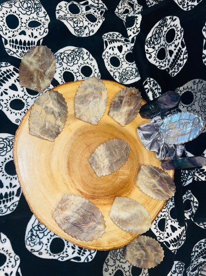 Virgin mary carving obsidian