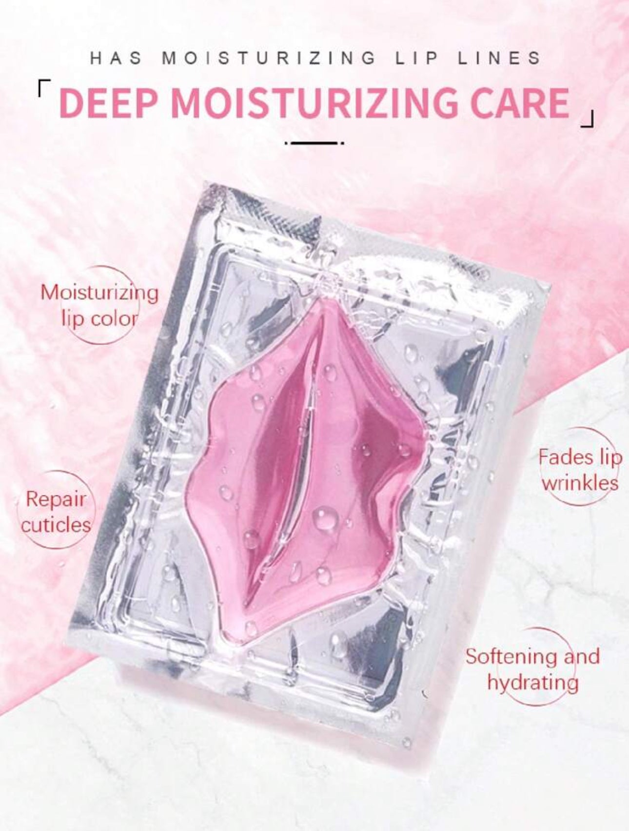 Crystals rose lip plump