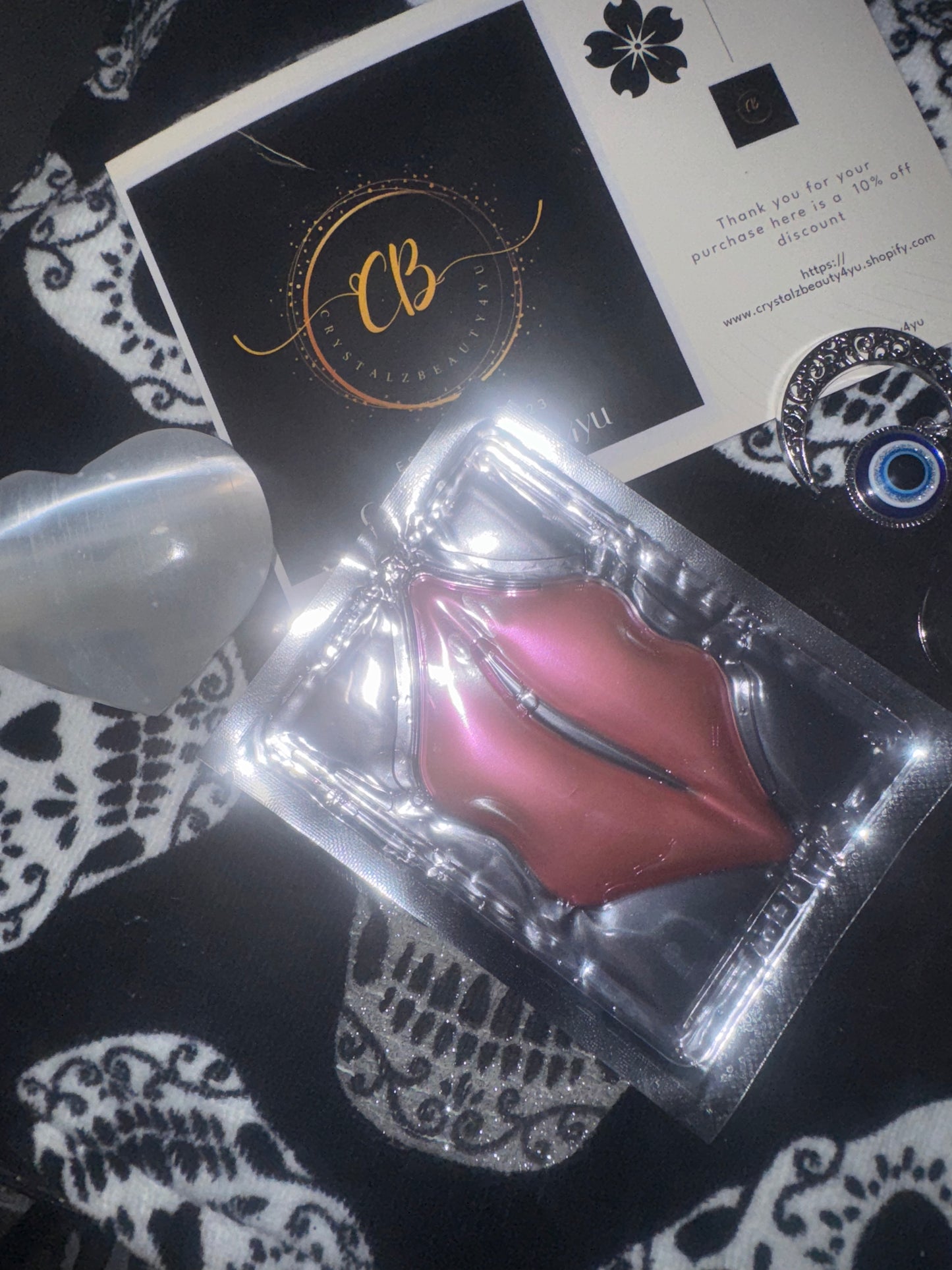 Crystals rose lip plump