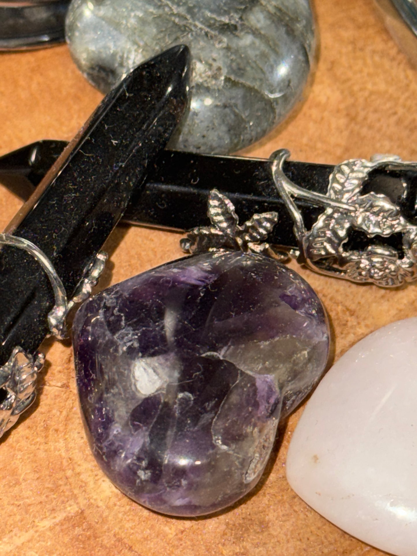 Black obsidian necklace