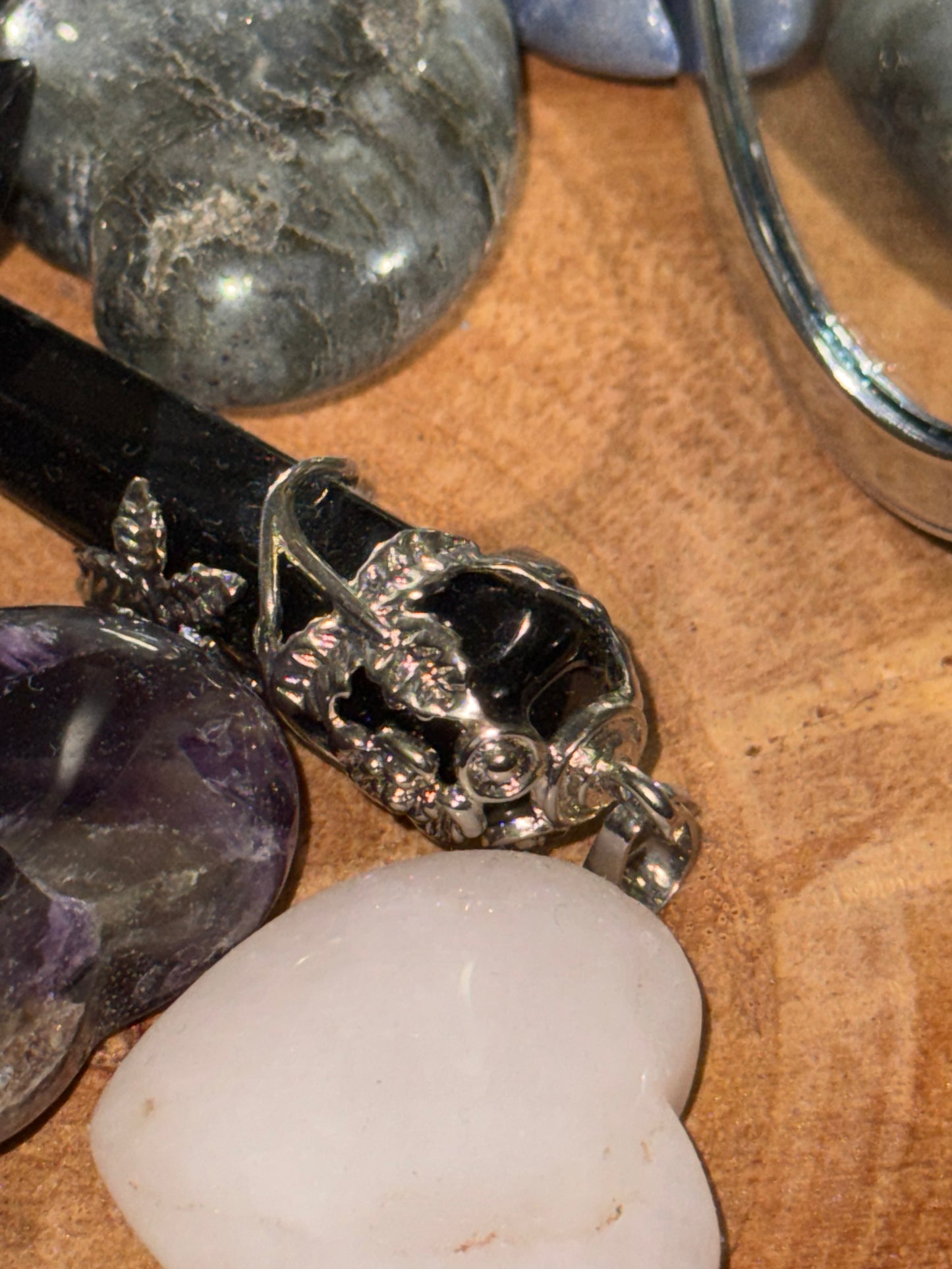 Black obsidian necklace