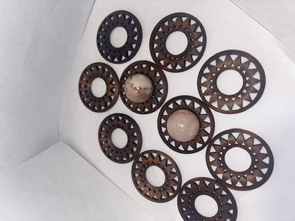 chocolate spheres stands