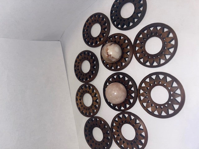 chocolate spheres stands