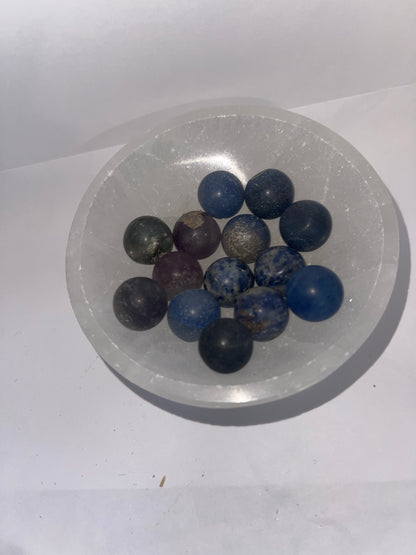 Mini blue spheres mix