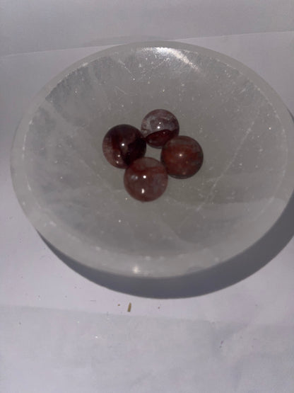 Mini strawberry spheres