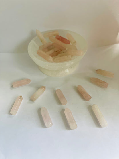 Rose pointy quartz small mini towers
