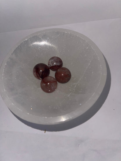 Mini strawberry spheres