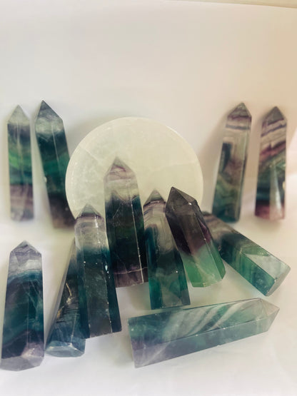 Green Flourite towers