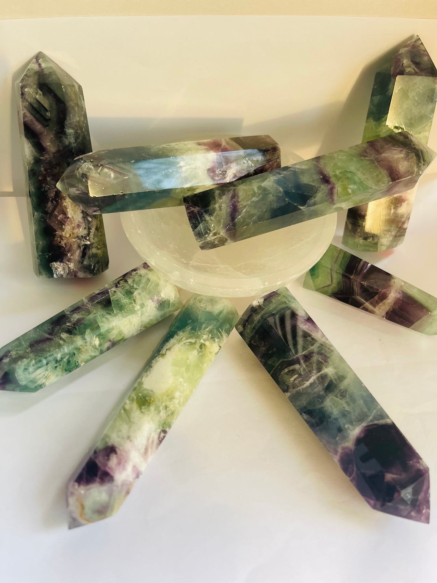 Rainbow Flourite towers