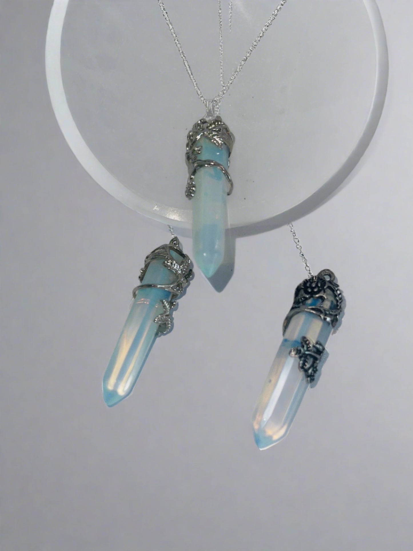 Clear quartz pendant