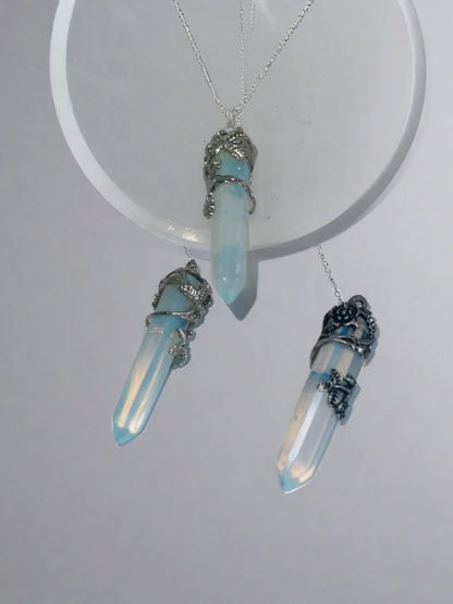 Clear quartz pendant