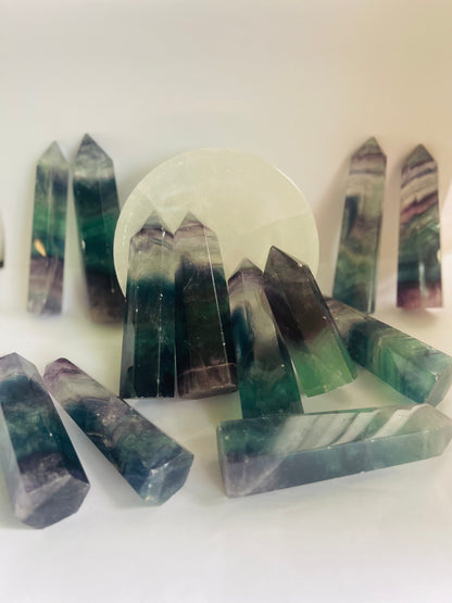 Green Flourite towers