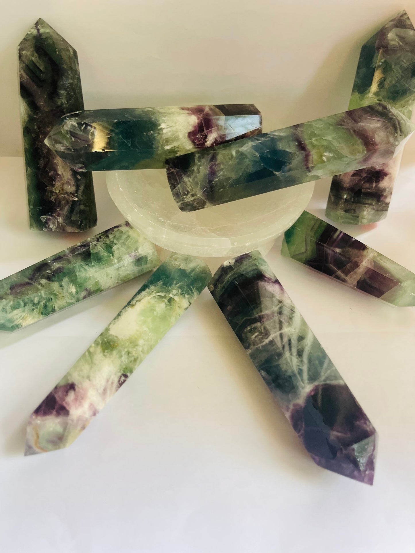 Rainbow Flourite towers