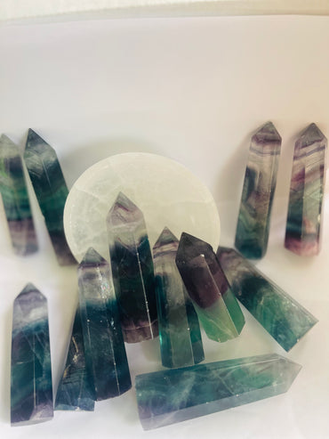 Green Flourite towers