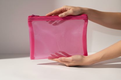 Pink small beauty bag