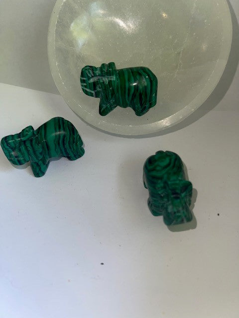 malachite jasper elephants