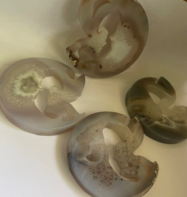 druzy agate moon fairies crystals